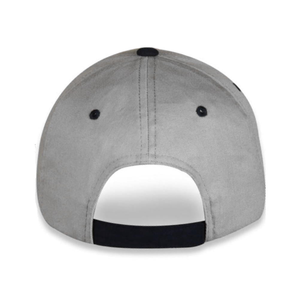 Ford Mustang Tri-Bar Embroidered Hat, Gray & Navy, 100% Cotton