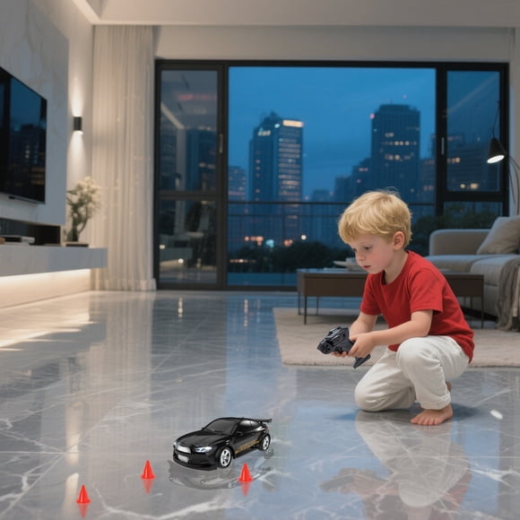 Riforla Mini Voiture Télécommandée Haute Vitesse 1:64 pour Enfants, Voiture Jouet RC Rechargeable avec Manette Sans Fil 2.4 pour Garçons et Filles de 6 Ans et Plus, Voiture Télécommandée C