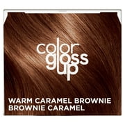 Clairol Color Gloss Up Semi Permanent Toning Color Hair Dye, Warm Caramel Brownie, 4.3 oz