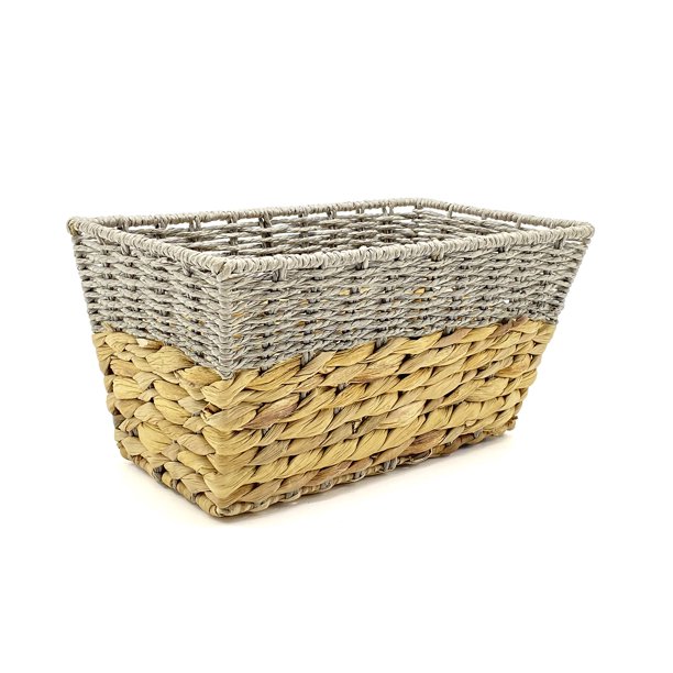 Handcrafted 4 Home Paper Rope Hyacinth Baskets (Set of 2)