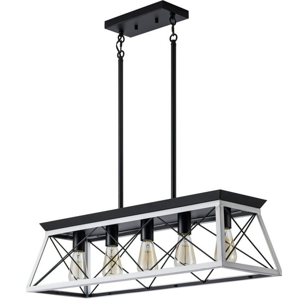 Topcobe 5Light Farmhouse Chandeliers, Kitchen Island Pendant Light