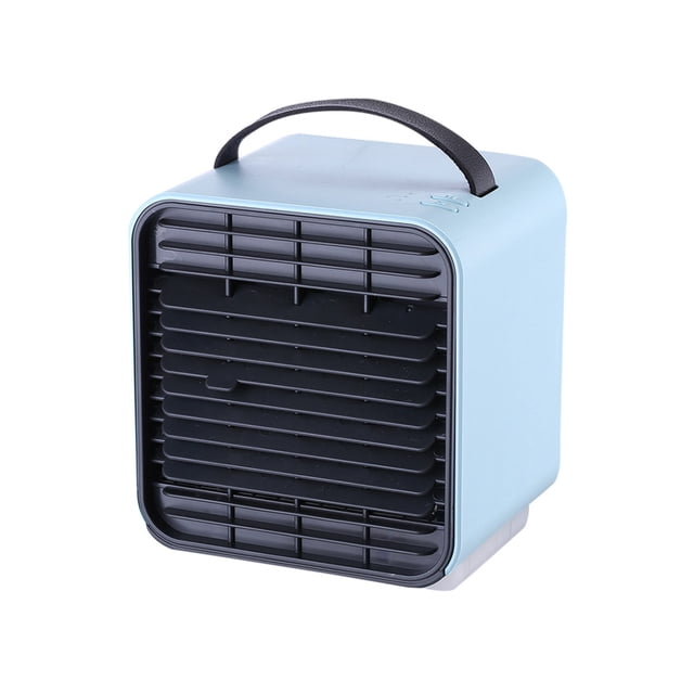 Mini ventilador de refrigeración por aire, portátil, de escritorio, alimentado por USB, recargable, de iones negativos, mini ventilador eléctrico, azul Scienceny HA5883-03B