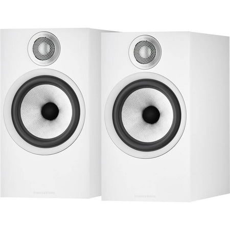 Bowers & Wilkins - 600 Series Anniversary Edition 2-way Bookshelf Speaker w/6.5" midbass (pair) - White