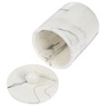 thumbnail image 1 of UPGRATOR 1 Pce Récipient à Coton-Tige en Résine avec Design de Boîte à Veines en Marbre Moderne pour Usages Généraux 8.3X8.3X4.7In, 1 of 8