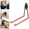 thumbnail image 2 of Anti-Slip Coating Double Garage Utility Wall Hooks, Heavy Duty Bike Ladder Storage Organizer Rack, Garden Tool Hanging Hardware, Single Piece 4.33X2.95 Inch Hook for Workshop Wall Storage,E, 2 of 9