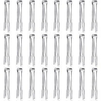 12 Pack Premium Small Serving Tongs, Dmoera Mini Stainless Steel Appetizer Tongs, 5.1Inch(12.7cm)