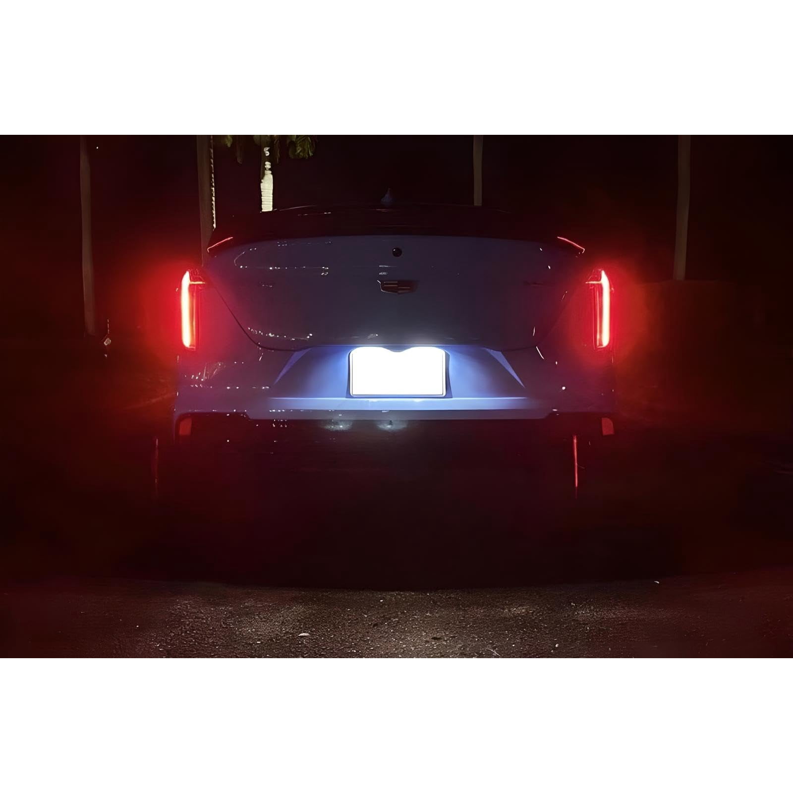 Can-Bus Error Free OEM-Fit 3W Full LED License Plate Light Kit For Cadillac 2017-22 XT5, 2019-20 CT6, Chevy 2018-22 Traverse, Buick Enclave