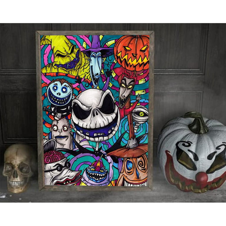 DIY 5D Diamond Painting by Numbers Kits, Jack and Sally, The