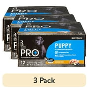 (3 pack) Pure Balance Pro+ Chicken Stew Wet Dog Food for Puppies, Grain Free, 3.5 oz Cups (12 Pack)