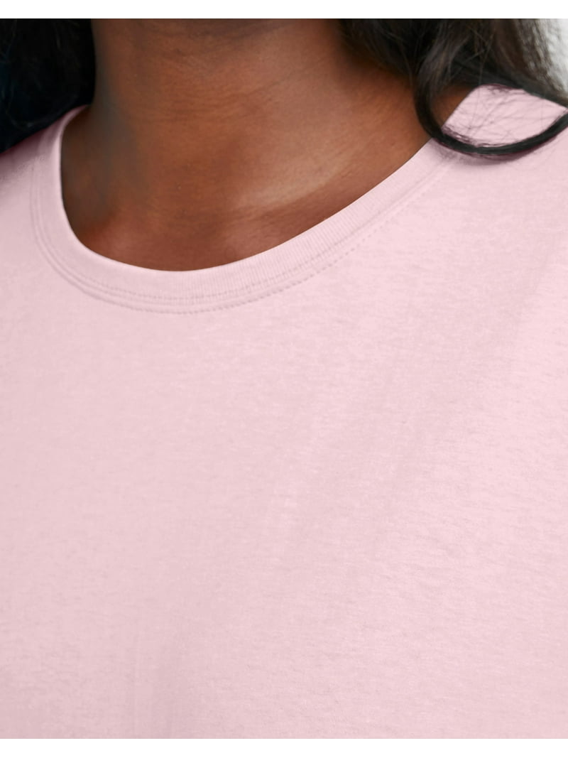 Hanes, Women's T-Shirt Dress, Pale Pink ONE SIZE, Cotton Oversized Fit -  Walmart.com