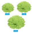thumbnail image 3 of Uxcell 3.94"/5.91"/7.87" Tissue Pom Poms Flower Paper Flower Ball for Wedding Bridal Shower Birthday Party Backdrop Decoration 12Pcs Lime Green, 3 of 7