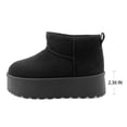 thumbnail image 2 of Glaze Women Winter Slip On Warm Fur Suede Snow Ankle Boots Slipper 2 Inch Sole, 2 of 6