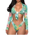 thumbnail image 1 of Conjunto de Bikini Bandeau para mujer, traje de baño brasileño con realce, ropa de playa, 1 of 5