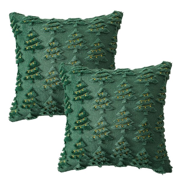 2 Fundas Almohada para Navidad 18.0 X In Invierno (modelo D)