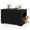 Black, variant on Costway Cat Litter Box Enclosure Furniture with Double Doors Divider Side Entry for Cats Gray