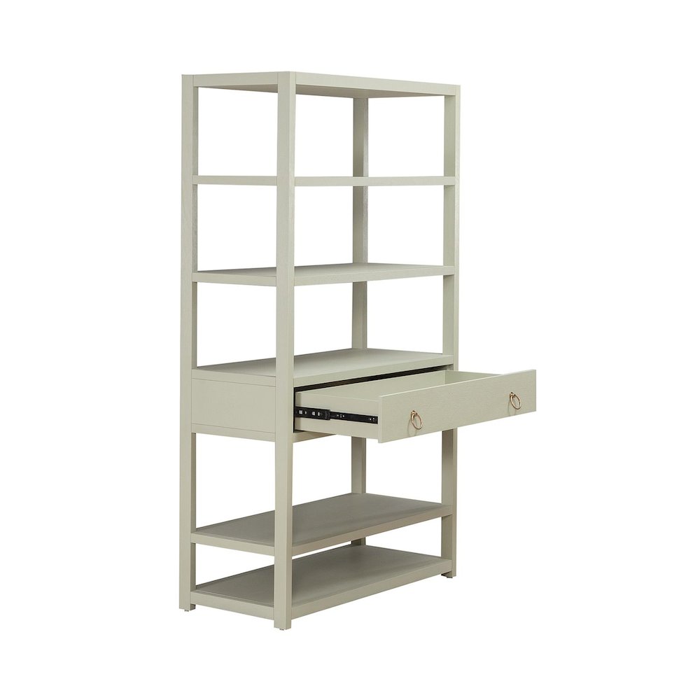 Liberty Furniture East End Accent Bookcase for Living Room Home Office - Green Mist