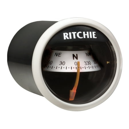 Ritchie Navigation X-21WW Dash Mount Compass - 2", White with White Dial
