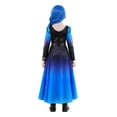 thumbnail image 3 of 3-Piece Blue Black Cosplay Costume Rise Red, Jumpsuit Apron with Badge Suit, Halloween Outfit for Anime Party Events, 3 of 8