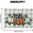 thumbnail image 5 of Fall Placemats, 12x18 Inch Set of 4 Buffalo Plaid Check Pumpkins Table Decoration for Kitchen Dining, Indoor & Outdoor Dinner Party (Orange Pumpkin) GP087-18, 5 of 5