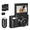 Black, variant on LMZOUR 2-in-1 4K Action Camera with Detachable Charging Handle, WiFi Vlogging Camera with 120° Wide Angle, Video Stabilization and Waterproof Housing, 32GB TF Card