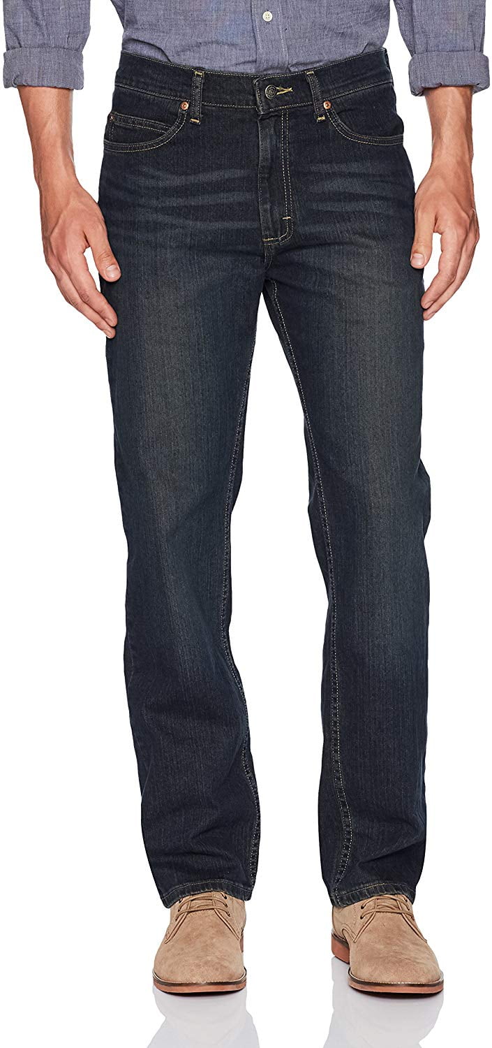 lee straight leg relaxed fit jeans