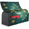 thumbnail image 6 of Festive Magnetic Mailbox Cover Snowflake Winter Outdoor Mailbox Protector Holiday Seasonal Decorative Garden Yard Home Large Size 25.5 x 21 Inch, 6 of 6