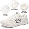 thumbnail image 3 of Decould sylf Women Walking Shoes Comfortable Breathable Tennis Shoes Retro Suede Casual Sneakers, 3 of 8