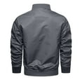 thumbnail image 3 of Vedolay Jackets for Men Lightweight Bomber Jacket Casual Zip-Up Fashion Outwear Coat Grey,2XL, 3 of 4