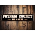 thumbnail image 2 of Custom County Bar And Grill Aluminum Metal Decor Sign - 4x18 inches, 2 of 4