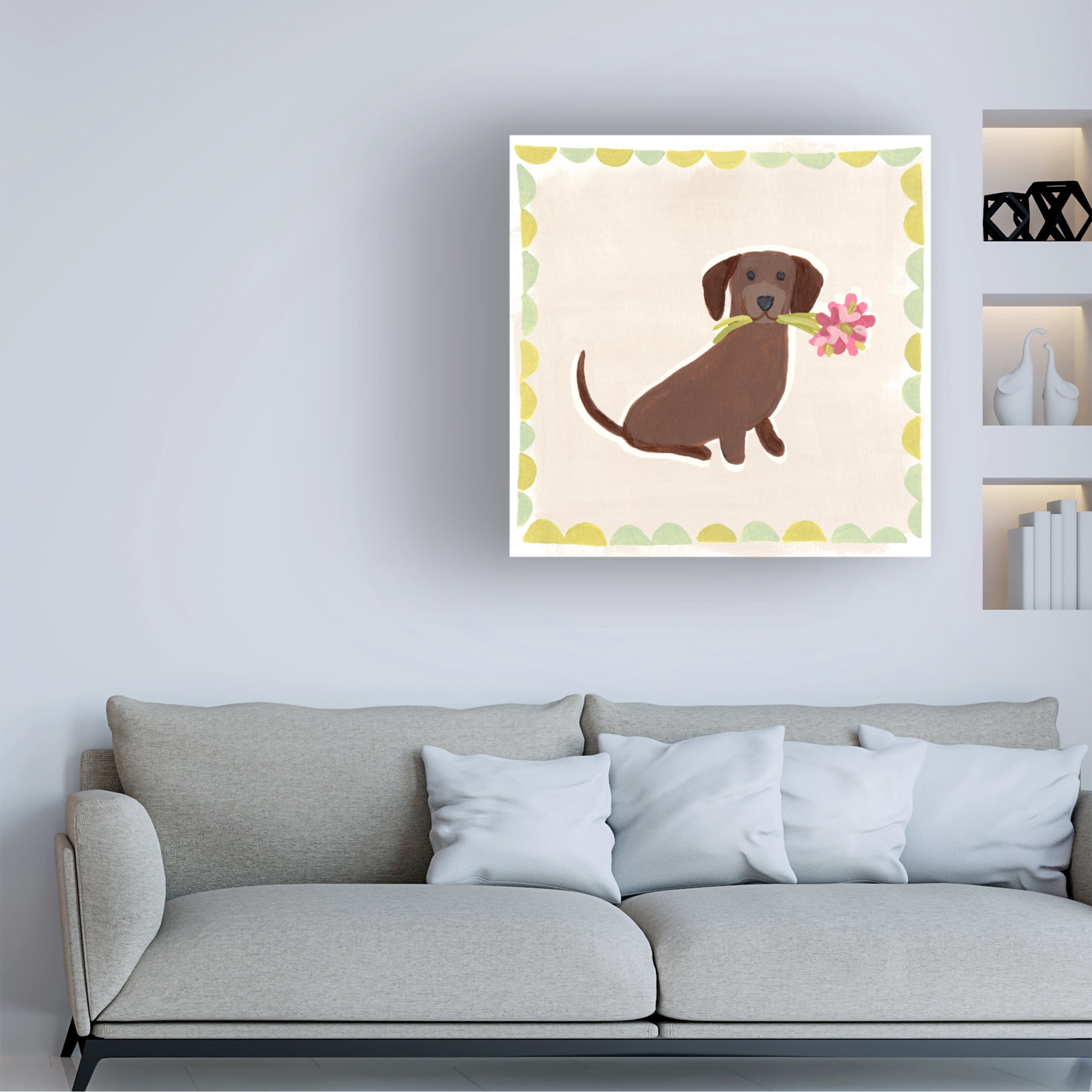 June Erica Vess 'Dachshund Delight IV' Canvas Art
