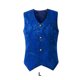 thumbnail image 4 of Chaleco de hombre con botones de Color sólido para adultos, chaleco informal para fiesta, vacaciones, ropa, traje, abrigo, chaqueta de Cosplay Chaquetas de traje, americanas y abrigos Azul L Sonducket AP013947-15, 4 of 6