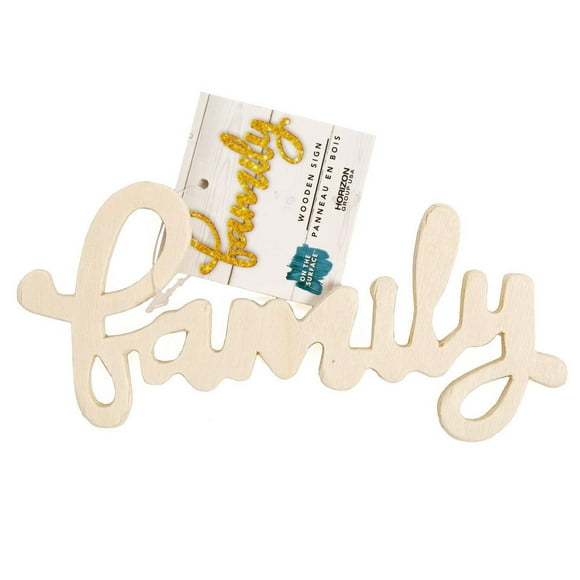 On the Surface™ Décoration Murale en Bois « Family »
