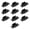 Black, variant on Zonest Pack of 10 L Shaped 90 Degree Iron Brackets Rustproof Furniture Support Hardware