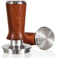 thumbnail image 1 of 53.3mm Espresso Hand Tamper, MATOW Calibrated Spring Loaded Coffee Tamper with Stainless Steel Ripple Base, 30lbs Espresso Tamper with Red Rosewood Handle Compatible with Breville 54mm Portafilter, 1 of 8