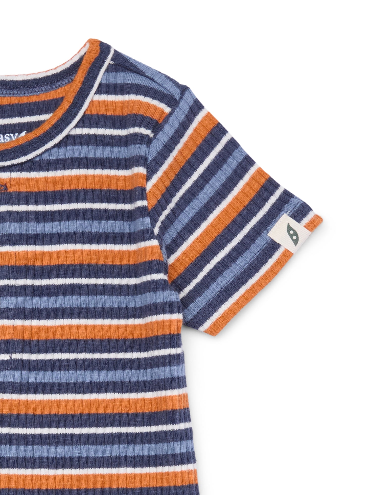 easy-peasy Baby Henley Bodysuit & Denim Pant Set, 2-Piece, 0-24 Months