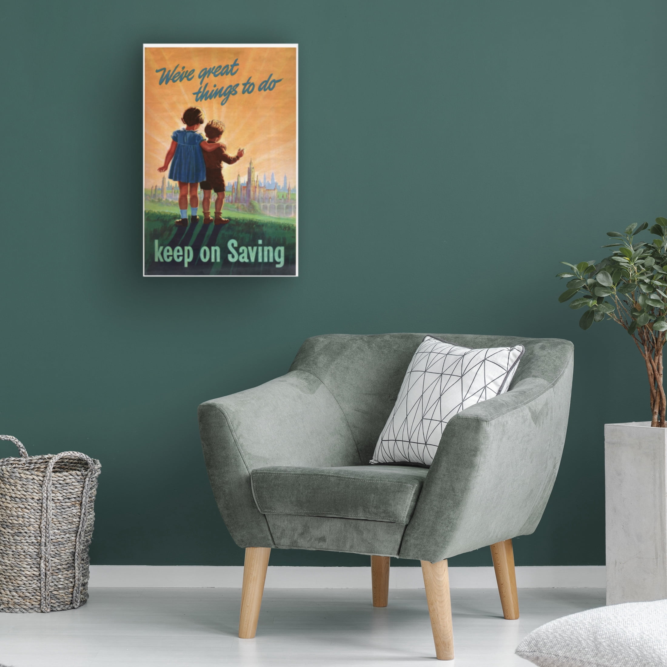 English School 'National Saving Movement, c.1916' Canvas Art - 22 x 32 Inches
