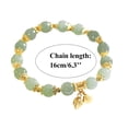 thumbnail image 3 of FENGGHAO Blue Gemstone Beaded Yoga Bracelet Natural Stone Adjustable Spiritual Healing Jewelry For Women Meditation Accessory, 3 of 5