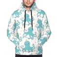 thumbnail image 4 of Hoodies for Men - Cute Octopus Green Long Sleeve Comfrt Men'S Fashion Hoodies & Sweatshirts, Sweatshirts for Men Hoodies Pullover Clothing Clothes with Pouch, 4 of 7