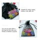 thumbnail image 5 of Bolsa de gasa perlada de color puro, 100 unidades, para regalo (negra), 5 of 6