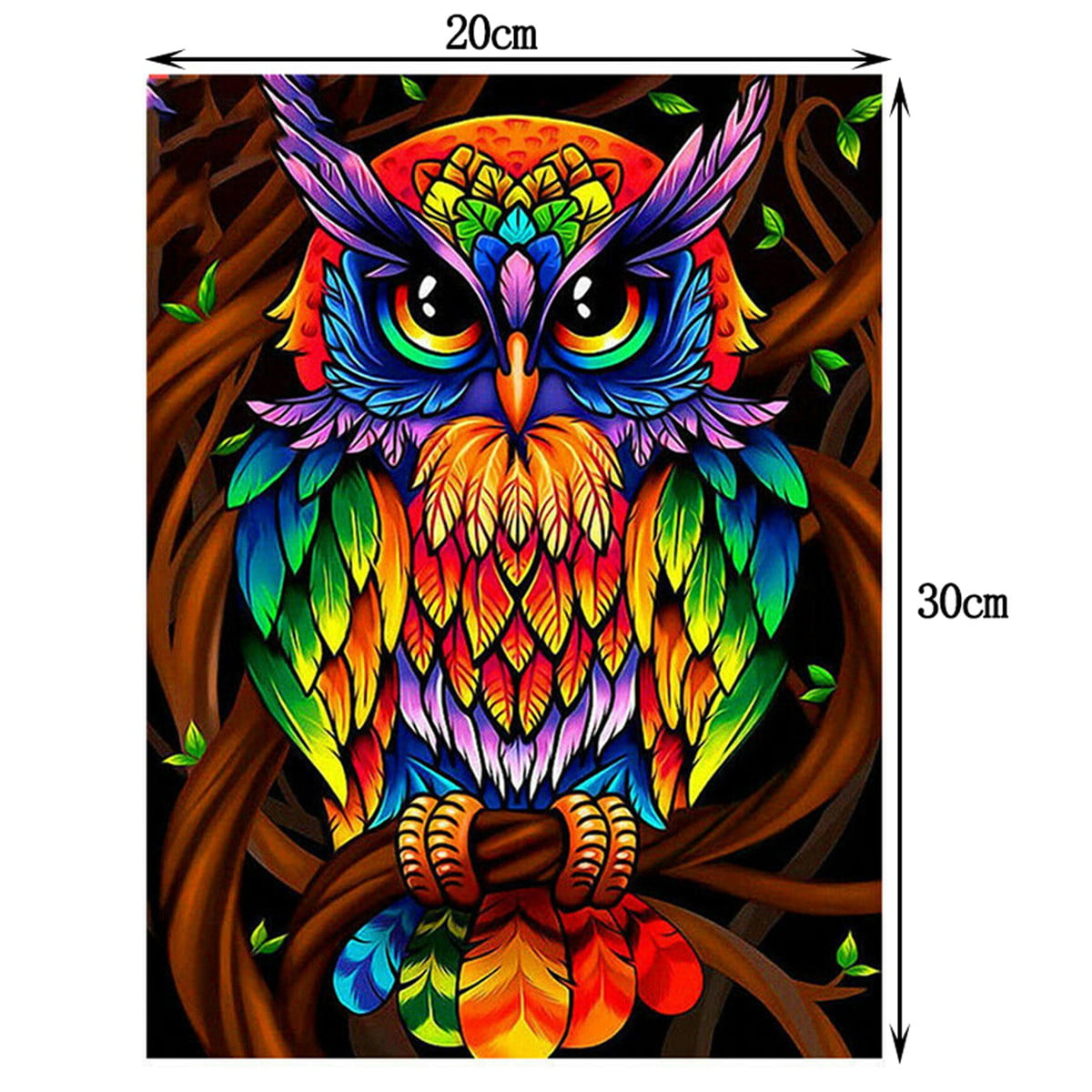 1pc 5d Full Drill Round Diamond Painting Kit For Adults (7.9x11.8 Inch),  Animal Themed Colorful Bird Diamond Art Kit For Wall Decor, Relaxation Gift