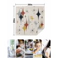 thumbnail image 4 of Yellow Diamond Cloth Napkins Set of 4 Reusable Dinner Napkins, Modern Geometric Middle Century Beige Cocktail Napkin Washable Table Napkins for Wedding/Holiday Party/Baby Shower 20"x20", 4 of 7