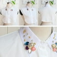 thumbnail image 4 of LoudSung False Collar Detachable Half Shirt Blouse Elegant Fake Collar Crystal Dickey Decorative Design for Women Girls, 4 of 9