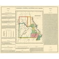 thumbnail image 2 of Carey 17x15 White Modern Wood Framed Museum Art Print Titled - Missouri Geographical, Statistical, Historical, 2 of 4