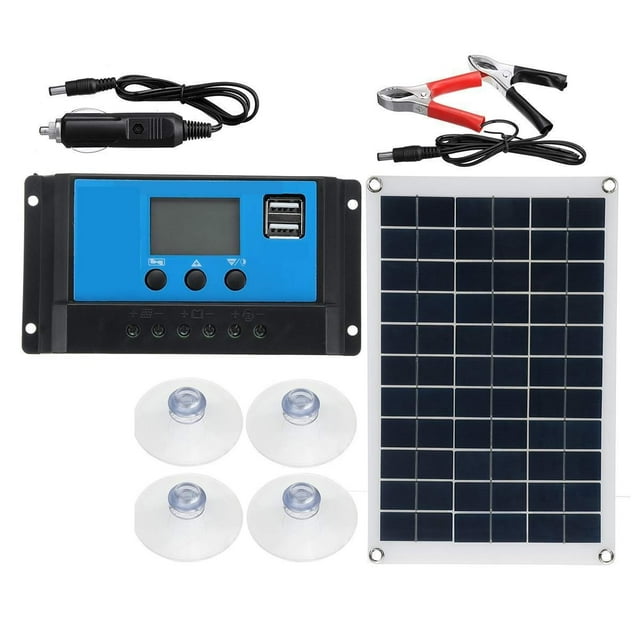 Panneau Solaire Panneau Solaire Module Solaire 8 W Panneau Photovoltaïque Panneau à Batterie Rechargeable Alimentation Extérieure, Pliable et Installation Facile