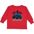 thumbnail image 3 of Inktastic Monster Truck Birthday Boy 4 Boys Long Sleeve Toddler T-Shirt, 3 of 5