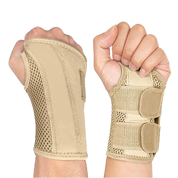 Pukitry Wrist Brace Carpal Tunnel Right Left Hand for Men Women, Night Wrist Sleep Supports Splints Arm Stabilizer with Compression Sleeve Adjustable Straps,for Tendonitis Arthritis Pain Relief