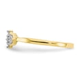 thumbnail image 4 of Primal Gold 10 Karat Yellow Gold with White Rhodium-plated Cubic Zirconia Fashion Ring, 4 of 7