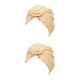 thumbnail image 2 of Sonducket Knot Turban Hijab Beanie Color sólido Moda Headwrap Stretch Headscarf Twisted Bonnet Caps Wedding Banquet Beige Beige 2Conjunto, 2 of 6