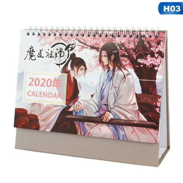 1 Pcs Anime 2020 Calendar Art Desk Calendar Table Calendars Daily