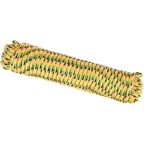 D-Unique Tools - 3/8-Inch x 100ft Rope, Polyester rope, premium double braided rope, general purpose utility rope, Diamond Braid Polypropylene Rope